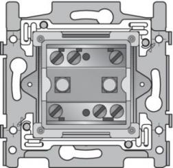 Niko  NIKO Steckdosen 45x45 - SOCLE CONN 2xEQUIPOT 