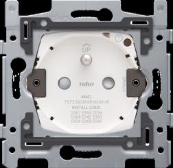 Niko   Steckdosen 45x45 - CONN SWITCH SOCKET PIN E 