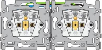 Niko  NIKO Steckdosen 45x45 - SOCLE DOUBLE SOCK. OUTL 