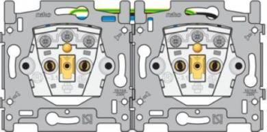 Niko  NIKO Steckdosen 45x45 - SOCLE DOUBLE SOCK. OUTL 