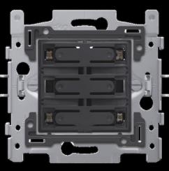 Niko   Steckdosen 45x45 - PUSHB. QUADR. 24V+LED 