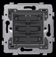 Niko   Steckdosen 45x45 - PUSHB. QUADR. 24V+LED 