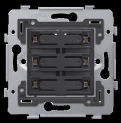 Niko   Steckdosen 45x45 - PUSHB. SIXFOLD 24V+LED 