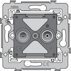 Niko  NIKO Steckdosen 45x45 - SOCLE CONN TV/FM GEDU 