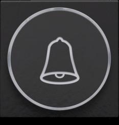 Niko  Pure Bakelite Piano Black - SET PUSH-B. 6A 'BELL' 