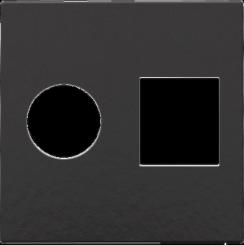 Niko  Pure Bakelite Piano Black - CPL TV/RJ45 CONN 