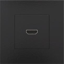 Niko  Pure Bakelite Piano Black - SOCK. HDMI-HDMI B.BLACK 
