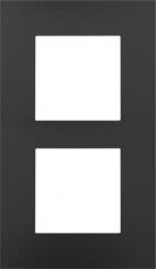 Niko  NIKO Pure Bakelite Piano Black - COVERPL 2GANG 60 B.BLACK 