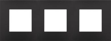 Niko  Pure Bakelite Piano Black - COVERPL 3GANG 71 B.BLACK 