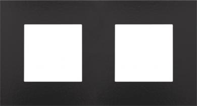 Niko  Pure Bakelite Piano Black - COVERPL 2GANG 71 B.BLACK 