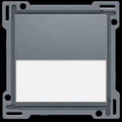 Niko  NIKO Pure Alu Steel Grey - SET NAMEPLATE ST.GREY 