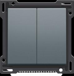 Niko  NIKO Pure Alu Steel Grey - 2x 1/2 ROCKER ALU ST. 