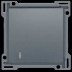 Niko  NIKO Pure Alu Steel Grey - HOTELCARDSWITCH ST.GREY 