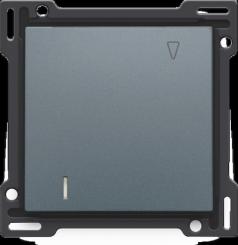 Niko  NIKO Pure Alu Steel Grey - SET HOTELCARDSWITCH 