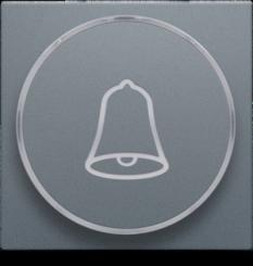 Niko  Pure Alu Steel Grey - SET PUSH-B. 6A 'BELL' 