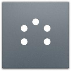 Niko  NIKO Pure Alu Steel Grey - CPL TELEPHONECONN. BE 