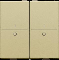 Niko  Pure Alu Gold - ROCKER 2x RF/BUS I-O 