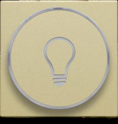 Niko  NIKO Pure Alu Gold - SET PUSH-B. 6A 'LAMP' 