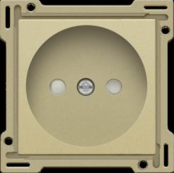 Niko  NIKO Pure Alu Gold - CPL SOCKET-OUTLET+SAFETY 