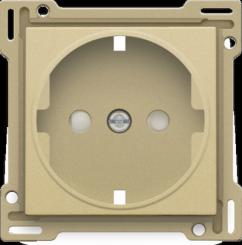 Niko  Pure Alu Gold - CPL SOCKET-OUTL SIDE/S. 