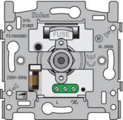 Niko  NIKO Dimmer 45x45 - SOCLE DIMMER-VENTILATOR 