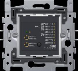 Niko  Dimmer 45x45 - PUSHBUTTONDIMMER UNIVERS 