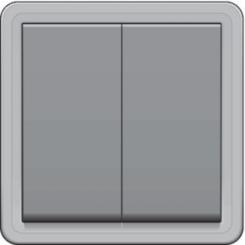 Niko  NIKO Hydro - HYDRO PUSH-BUTTON DOUBLE 