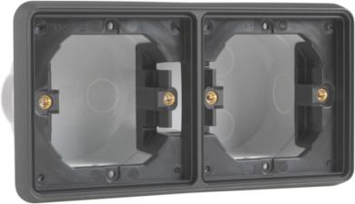 Niko  NIKO Hydro - COVER FLUSHM. 2X HORIZ. 