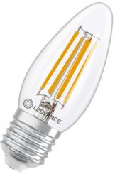 Ledvance LED-Lampe LED CLB40 DIM 3.4W 827 FILCL E27 P / EEK: D 