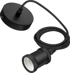 Philips Pendelleuchte CORD/modern/E27/black 1CT EU 