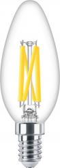 Philips LED-Lampe MAS LEDCandleDT5.9-60W E14 927 B35 CL G / EEK: D 