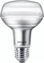 Philips LED-Lampe LED CLA 60W R80 E27 WW 36D ND RF  / EEK: F 
