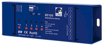 Rutec  KNX Aktor 240W/12V 480W/24V RGB für VARDAflex 4x1 Kanal 4 Adressen 