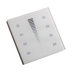 Rutec  DMX Touchpanel 4 ZONEN einfarbig Glas - weiß 