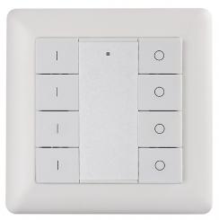 Rutec  Funkwandtaster 4 Kanal 4 ZONEN Einfarbig 