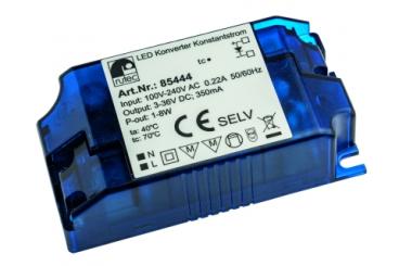 Rutec LED Konverter 350mA 1W-8W 3-36V, 100-240V AC Schraubanschluss 