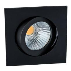 Rutec LED-Leuchte LED Einbaustr. 8W schwarz o.Konverter Quadro 2700K 35° 350mA CRI90 m.S / EEK: F 