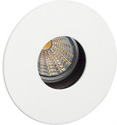 Rutec Einbauspot Einbaustrahler blendfrei Aluminium Druckguss schwenkbar AD:92mm  ED:68mm, weiß 