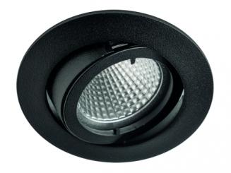 Rutec Einbauspot ALU Druckguss ohne Sprengring schwenkbar für MR16 schwarz 