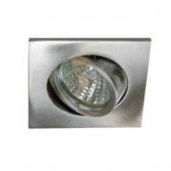 Rutec Einbauspot ALU-Druckguss Einbaustrahler Quadro schwenkbar, bayonet Eisen geb. 