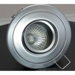 Rutec Einbauspot ALU-Druckguss Einbaustrahler 70° schwenkbar und drehbar f. Ø 50mm LM, chrom matt 