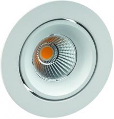 Rutec  GAIL LED-Einbaustrahler1er Set on-off plug&play schwenkb.,rund,300mA,6W,IP40,3000K, 