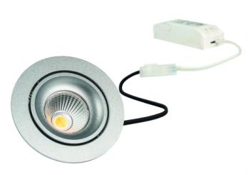 Rutec  GAIL LED-Einbaustrahler1er Set DimToWarm Plug&play schwenk,rund,300mA,6W,IP40,3-190 