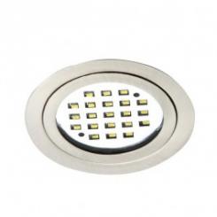 Rutec LED-Leuchte LARA RUND Eisengebürstet 2,8W 21 LED / EEK: G 