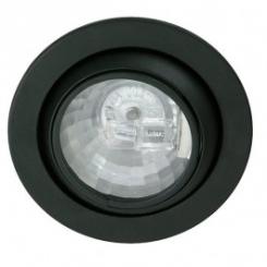 Rutec Einbauspot Möbel-Einbaustrahler -schwarz- schwenkbar für Stiftsockellampe 