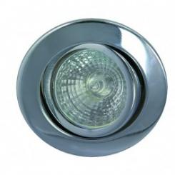 Rutec Einbauspot Metall ohne Sprengring schwenkbar für MR16 Chrom 