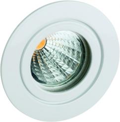 Rutec Einbauspot Tulka Edelst.V4Am.Clipver.IP55 weiss matt starr 1,4401 X5CrNiMo 316 