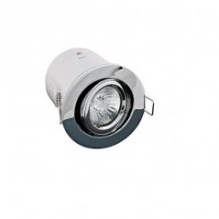 Rutec  Einbaustrahler Schwenkbar für MR-16 - Chrom - Einbaustrahler m.Dose Fire 