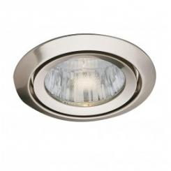 Rutec Einbauspot Druckguss Einbaustr.IP43 MR16 starr - Eisen gebürstet 