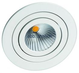 Rutec  2700K 38° 350mA CRI90 m.Scheibe LED Einbaustr. 7W Weiß matt o.Konverter / EEK: F 
